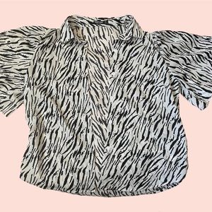 Zebra Print Blouse | NastyGal